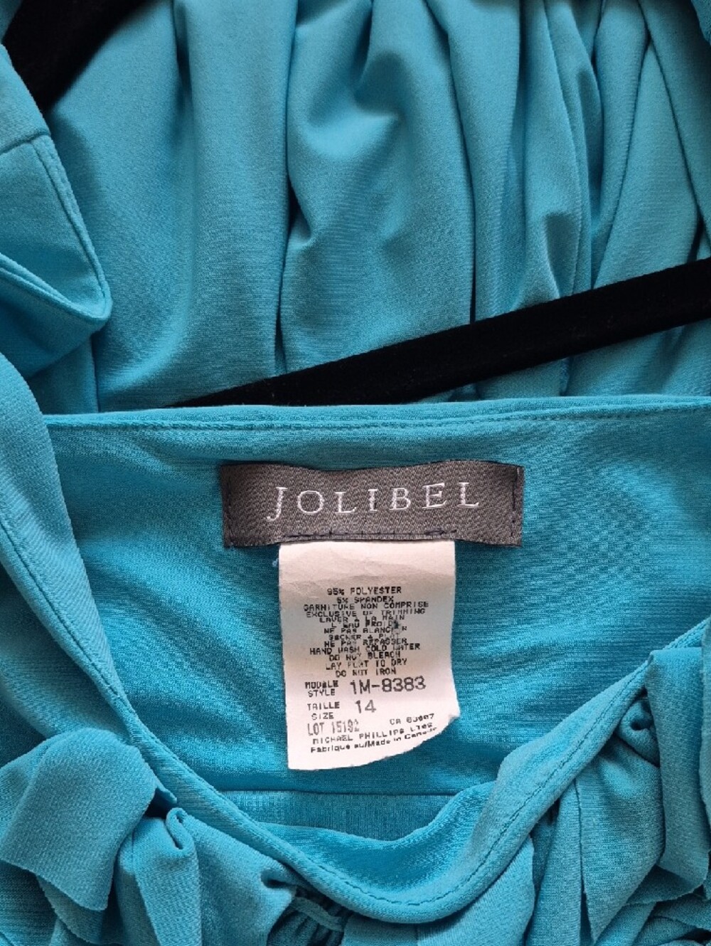 Turquoise Ruffle-Trim Square-Neck Midi Dress - Picture 6 of 7